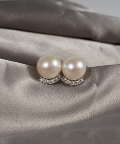 Bông Tai Ngọc Trai Trắng Nụ Đá SE1071