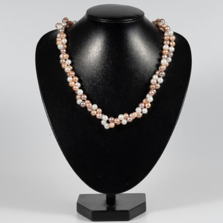 NE1076 Mixed Color Long Jade Necklace