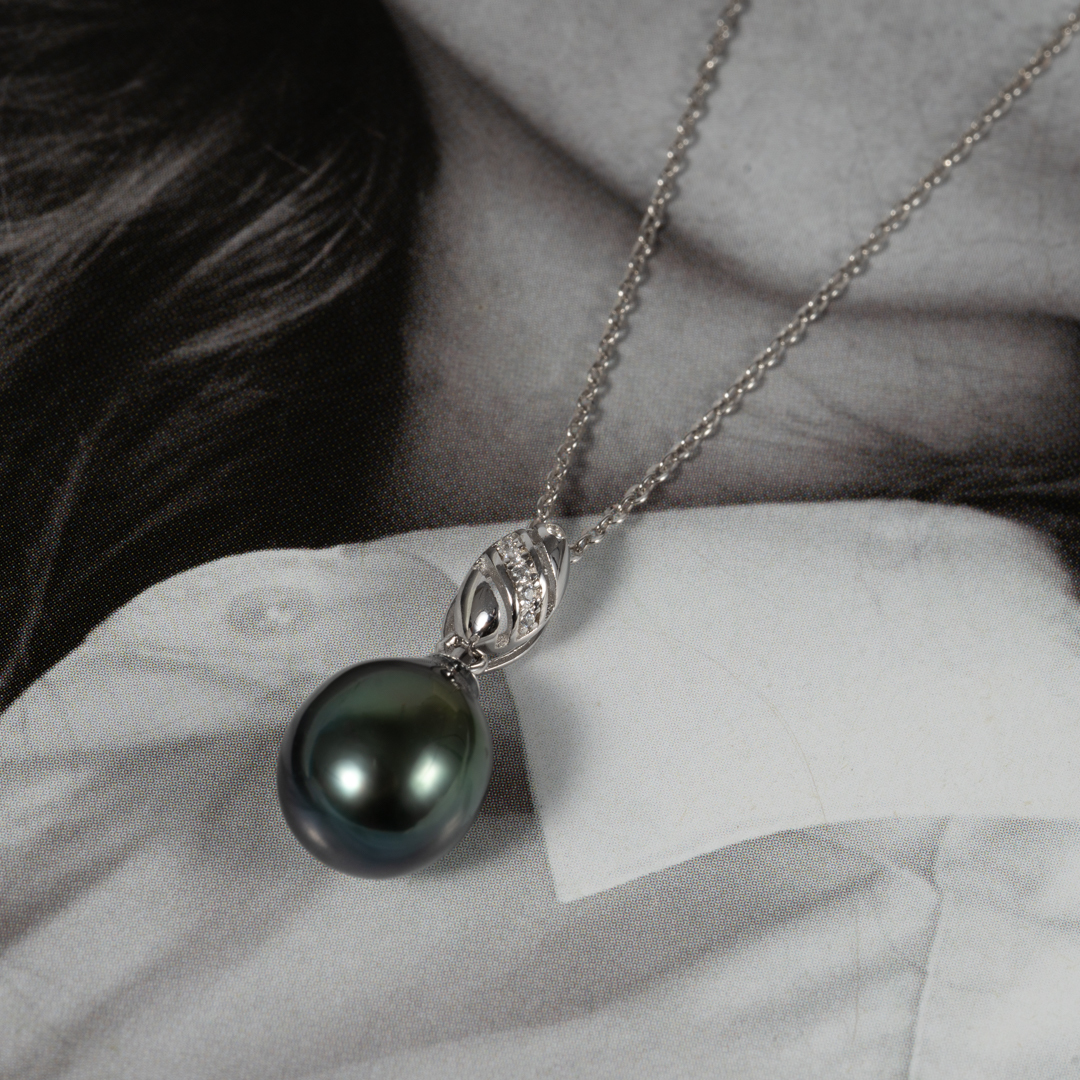 Dây Chuyền Ngọc Trai Tahiti Giọt Nước SP1048 - Hình ảnh 3