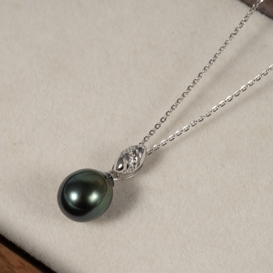 Dây Chuyền Ngọc Trai Tahiti Giọt Nước SP1048 - Hình ảnh 4