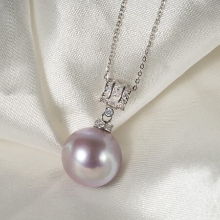 Dây Chuyền Ngọc Trai Tròn Tím SP1046