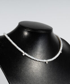 Vòng Ngọc trai Hạt Nhỏ Mặt Đá Nhỏ NP1077