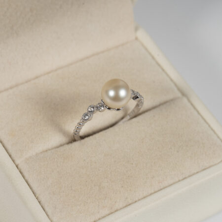 Nhẫn Ngọc Trai Akoya Kết Hợp S925 SR1042