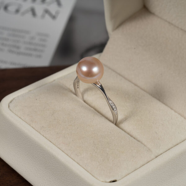 Pink Pearl Ring with S925 Sterling Silver SR1027