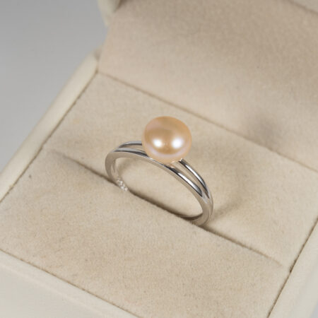 Pink Pearl Ring with S925 Sterling Silver Combination SR1044