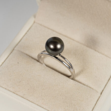 Tahitian Black Pearl Ring S925 SR1046