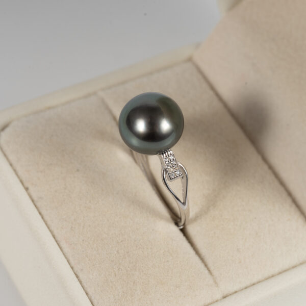 Tahitian Black Pearl Ring S925 SR1048