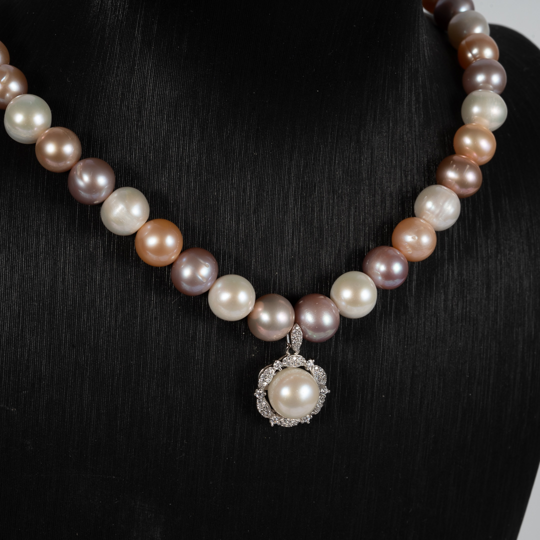 Bộ Trang Sức Ngọc Trai Vòng Cổ Có Mặt Và Bông Tai SET1011 - Hình ảnh 6