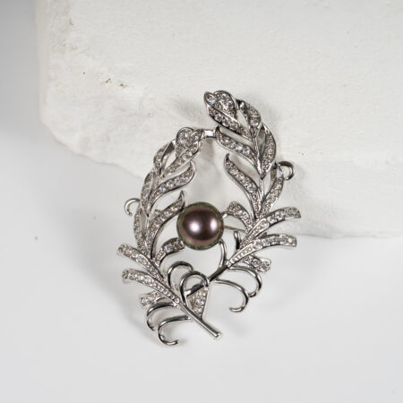 Cài Áo Ngọc Trai Lông Vũ BR0121