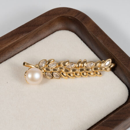 Cài Áo Ngọc Trai Hoa Lúa Mì BR0109