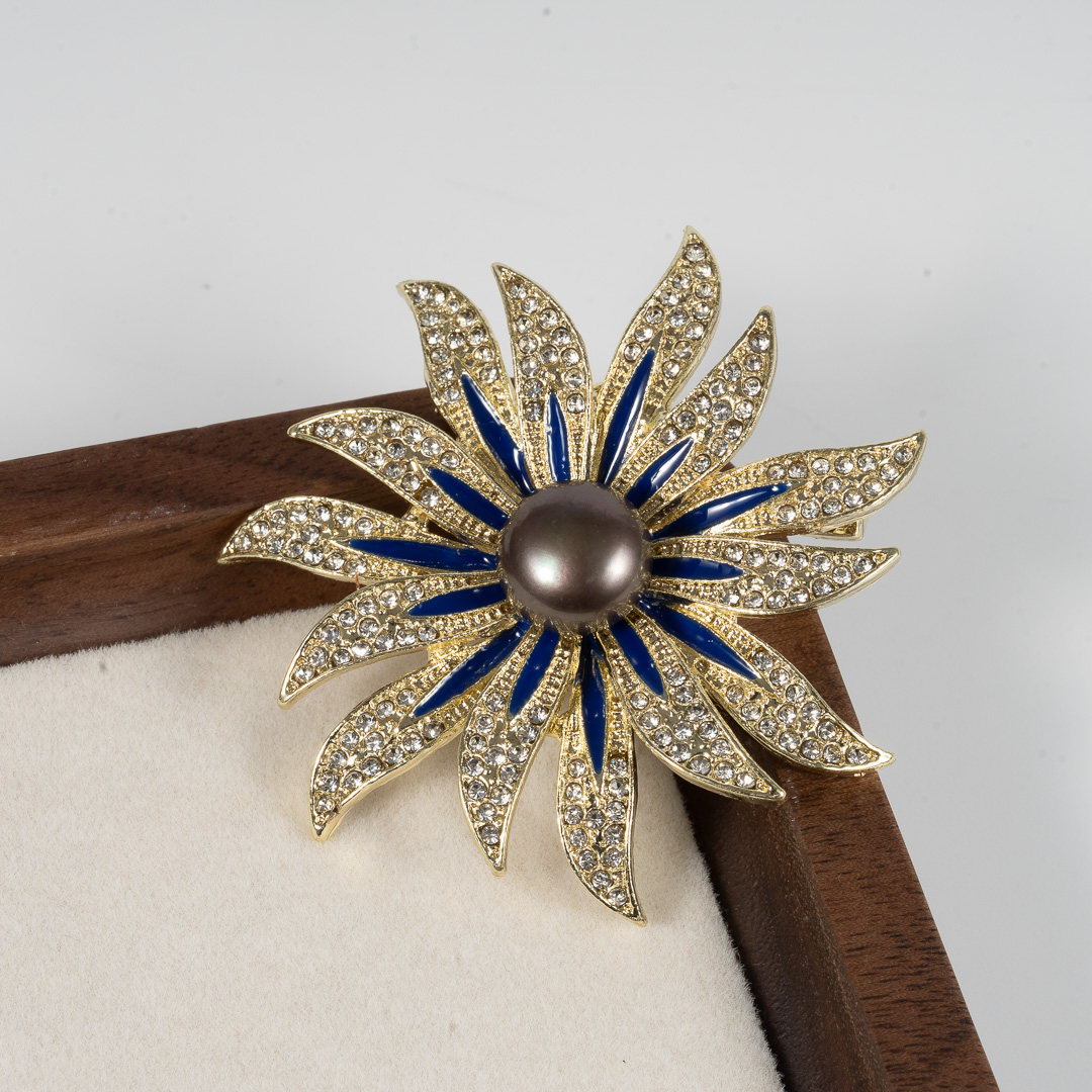 Cài Áo Ngọc Trai Mặt Trời BR0104 - Hình ảnh 3