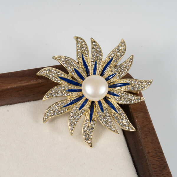 Cài Áo Ngọc Trai Mặt Trời BR0104