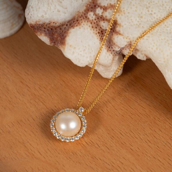 Dây Chuyền Ngọc Trai Hồng SP1052