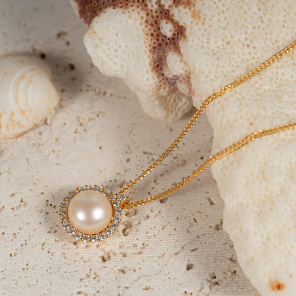 Dây Chuyền Ngọc Trai Hồng SP1052