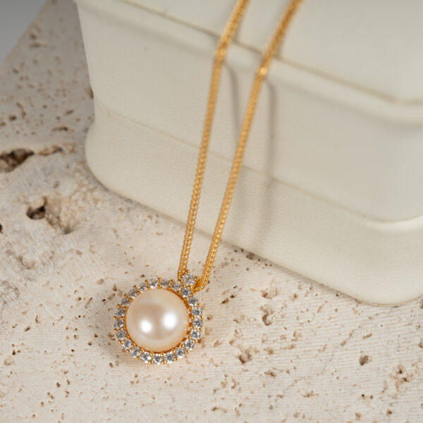 Dây Chuyền Ngọc Trai Hồng SP1052