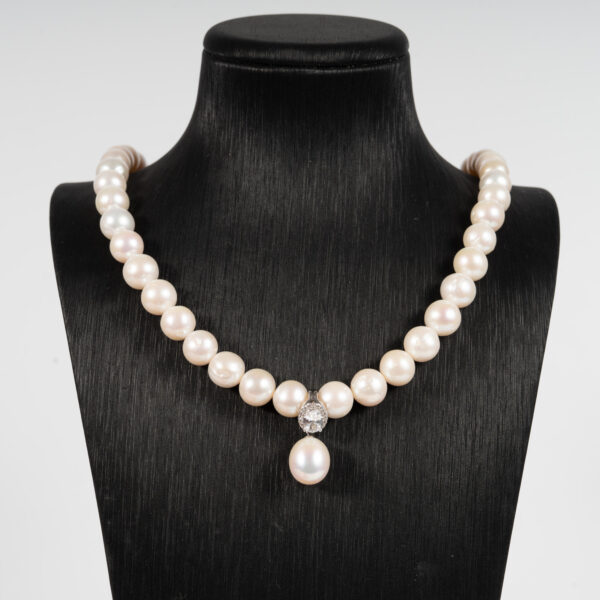 Vòng Ngọc Trai Kết Hợp Mặt Bạc NP1080