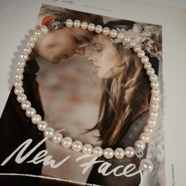 Vòng Ngọc Trai Kết Hợp Mặt Bạc NP1080