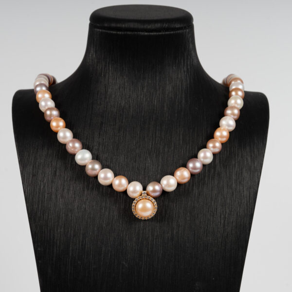 Vòng Ngọc Trai Kết Hợp Mặt Bạc NP1083