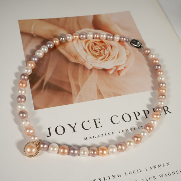 Vòng Ngọc Trai Kết Hợp Mặt Bạc NP1083