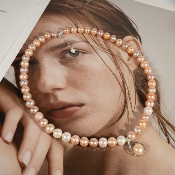 Vòng Ngọc Trai Tứ Quý Kết Hợp Mặt Bạc NP1078