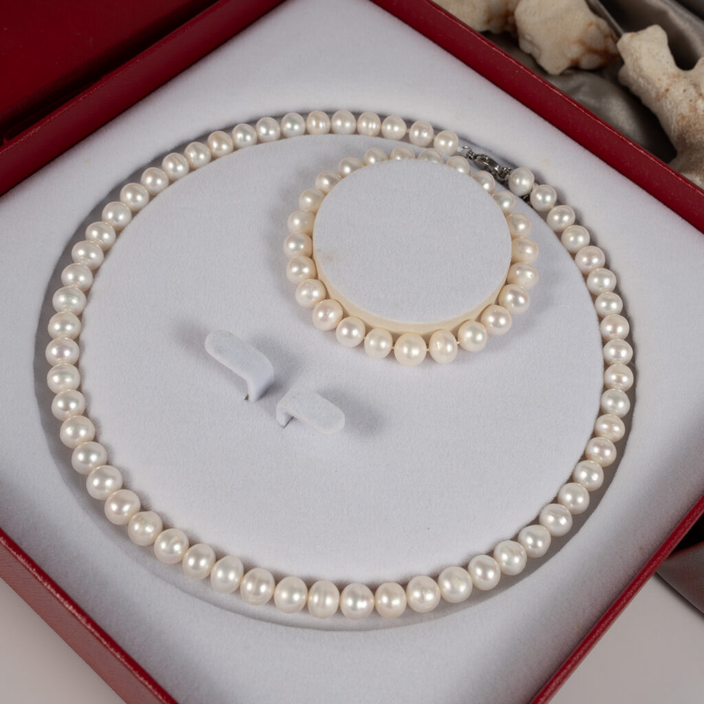 Bộ Trang Sức Ngọc Trai Vòng Cổ Và Vòng Tay SET1020