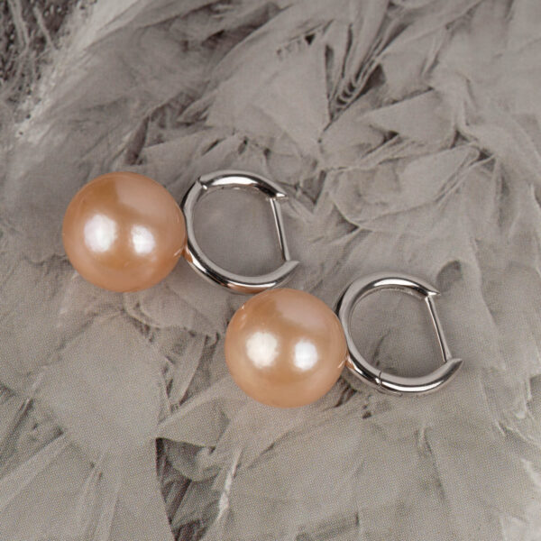 Bông Tai Ngọc Trai Ánh Hồng Thanh Lịch DE1047