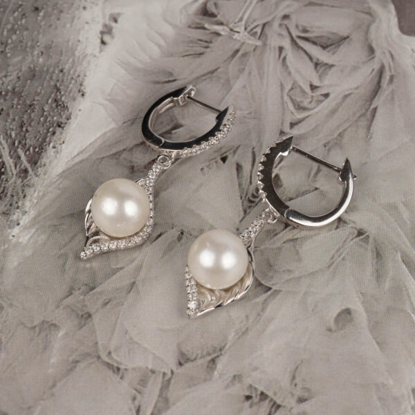 Bông Tai Ngọc Trai Giọt Sương DE1045