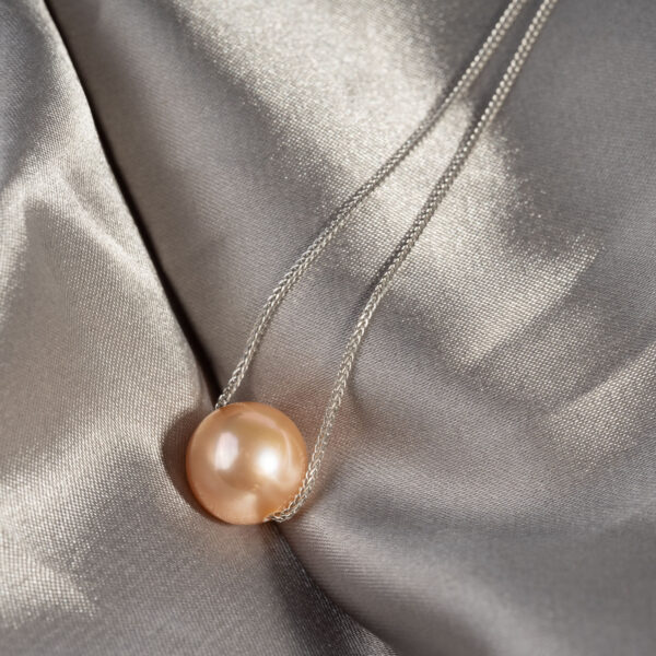 Dây Chuyền Ngọc Trai Xuyên Hạt Hồng SP1060