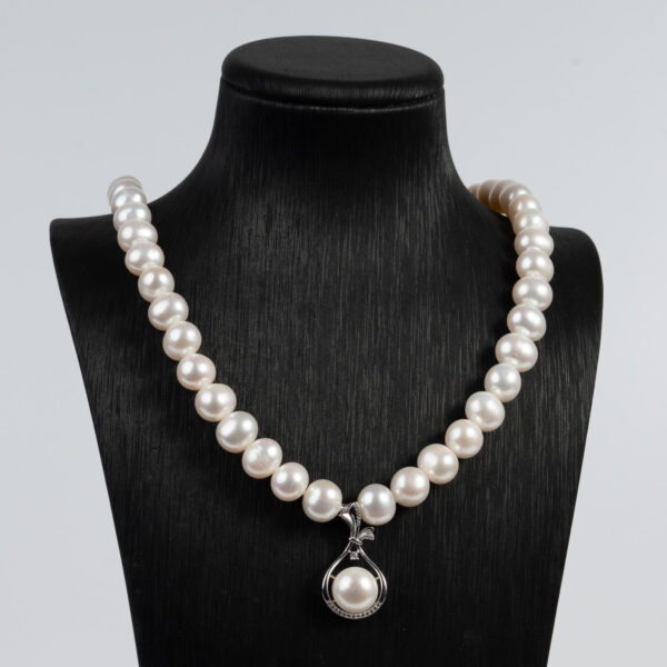 Vòng Ngọc Trai Kết Hợp Mặt Bạc NP1086