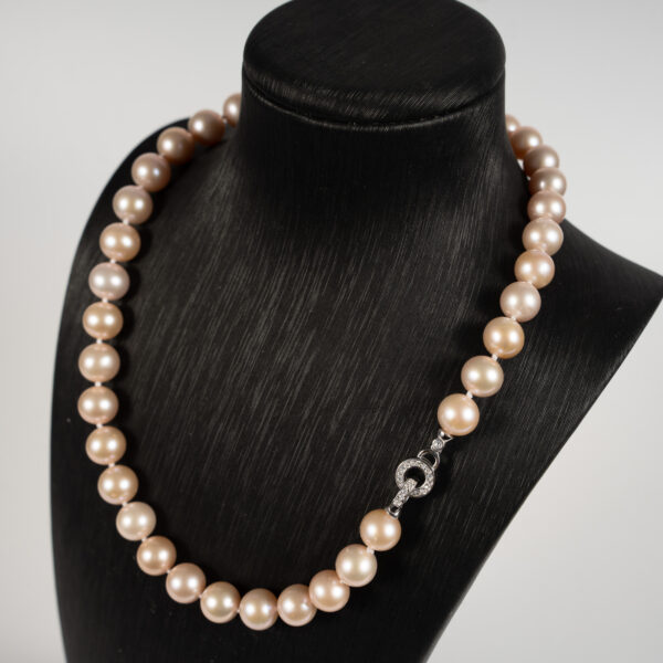 Vòng Ngọc Trai Tím Tròn Đẹp Đeo Sát Cổ NE1098